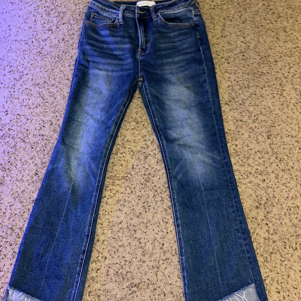 Vervet Hail- High Rise Relaxed Flare Jeans